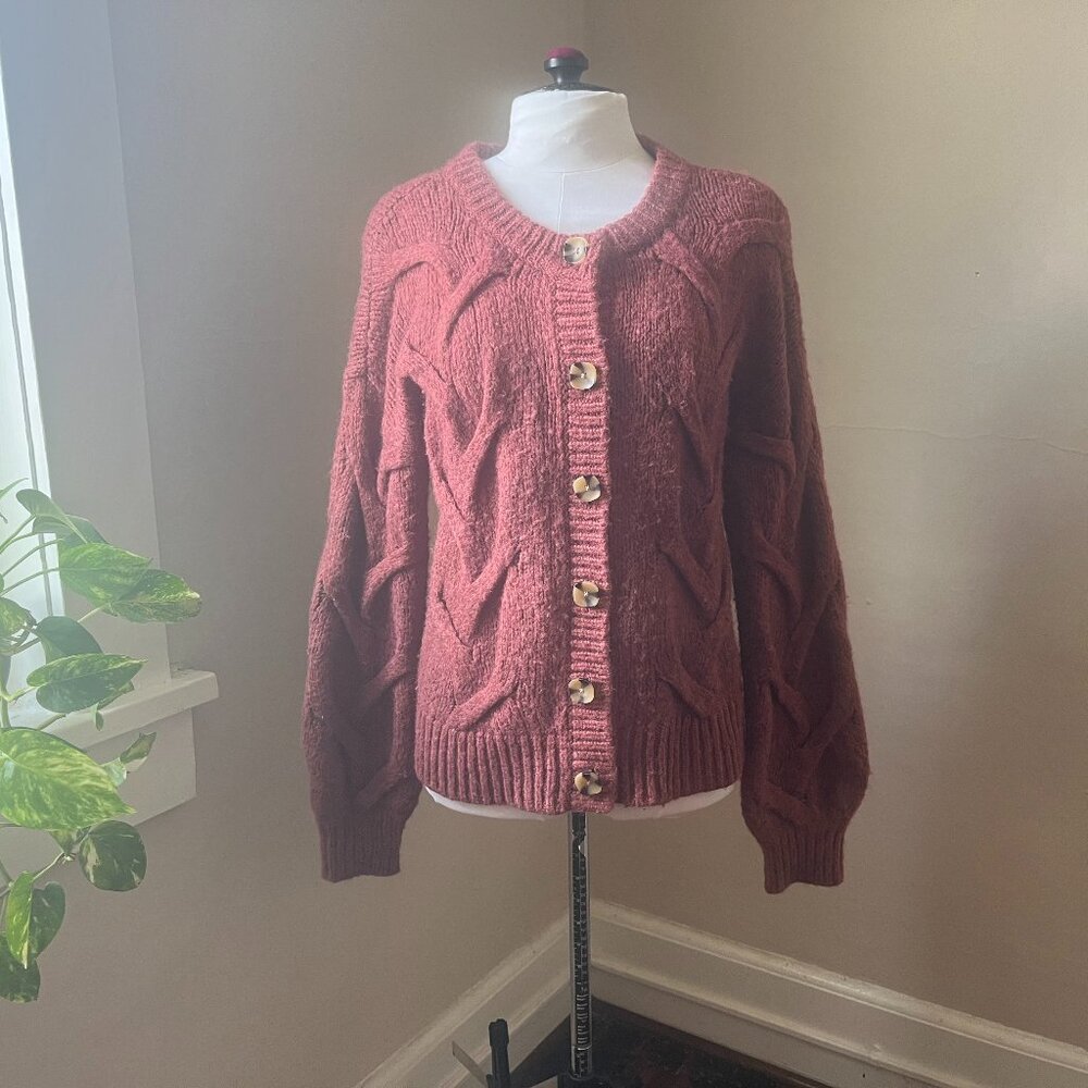 Madewell oversize chunky knit cardigan